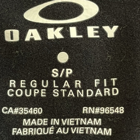 OAKLEY REGULAR FIT 1/4 ZIP PERFORMANCE VENTED LIGHTWEIGHT BLACK JACKET SIZE S - Picture 8 of 11